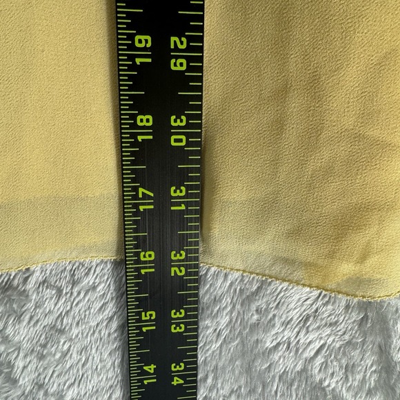 Aritzia Wilfred Tempest Dress Women's 6 Yellow Mini Smocked Heirloom‎ Regency - Picture 5 of 8